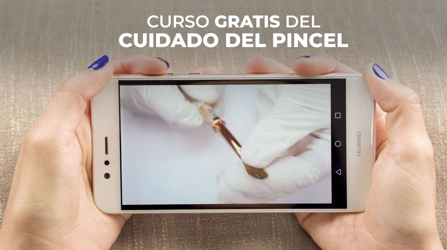 PINCEL LEONARDO DA VINCI #10 DE GONVAR NAILS CON CURSO DE CUIDADOS