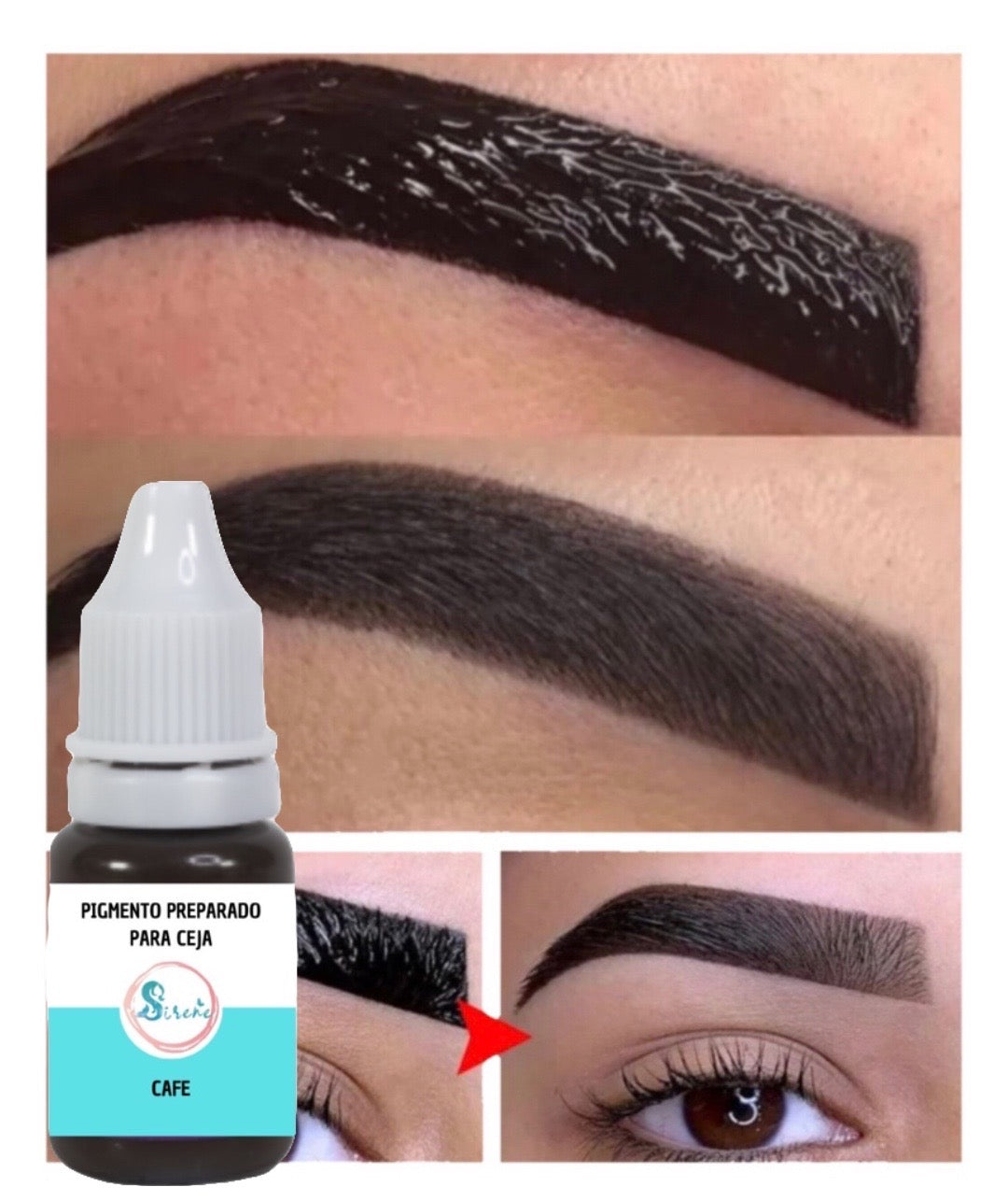 Tinte / Pigmento / Henna Para Cejas Color Cafe  10 Ml