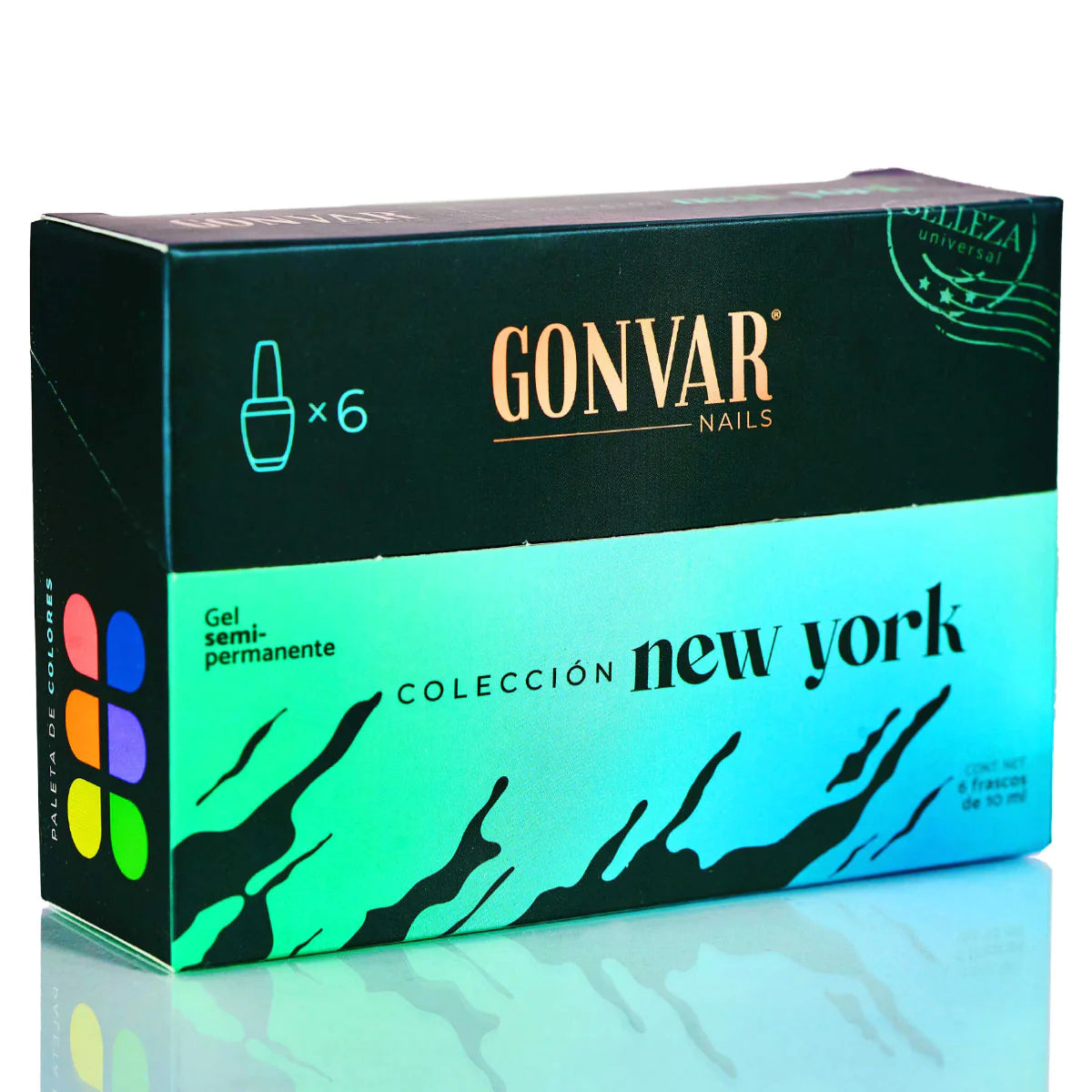 GAMA DE GELES SEMIPERMANENTES NUEVA YORK | 6 COLORES PREMIUM